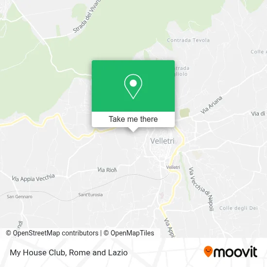 My House Club map