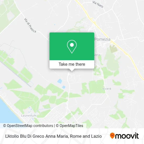 L'Atollo Blu Di Greco Anna Maria map