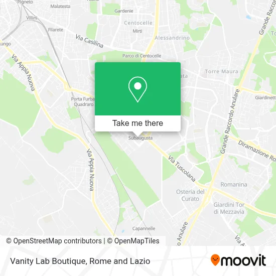 Vanity Lab Boutique map