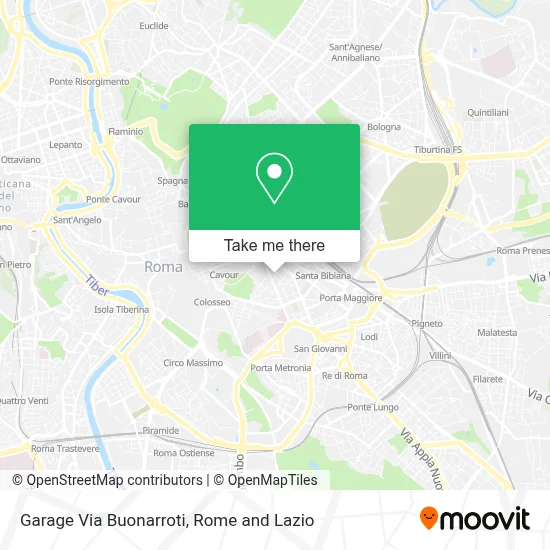 Garage Via Buonarroti map