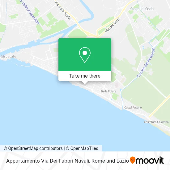 Appartamento Via Dei Fabbri Navali map