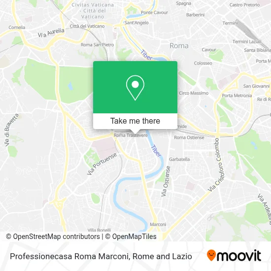 Professionecasa Roma Marconi map