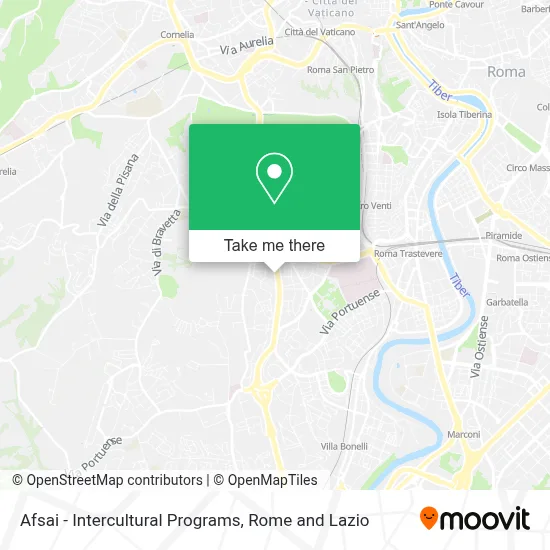 Afsai - Intercultural Programs map