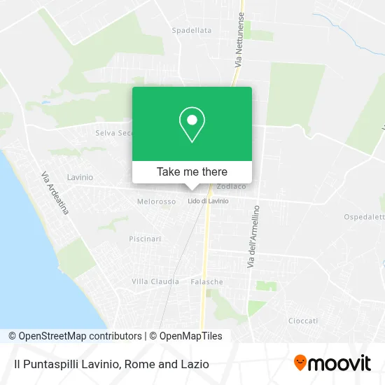 Il Puntaspilli Lavinio map