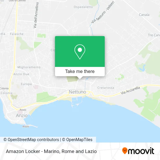 Amazon Locker - Marino map