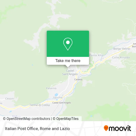 Italian Post Office map