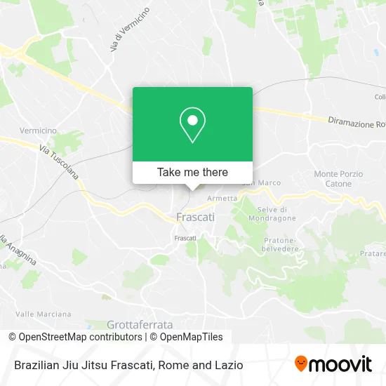 Brazilian Jiu Jitsu Frascati map