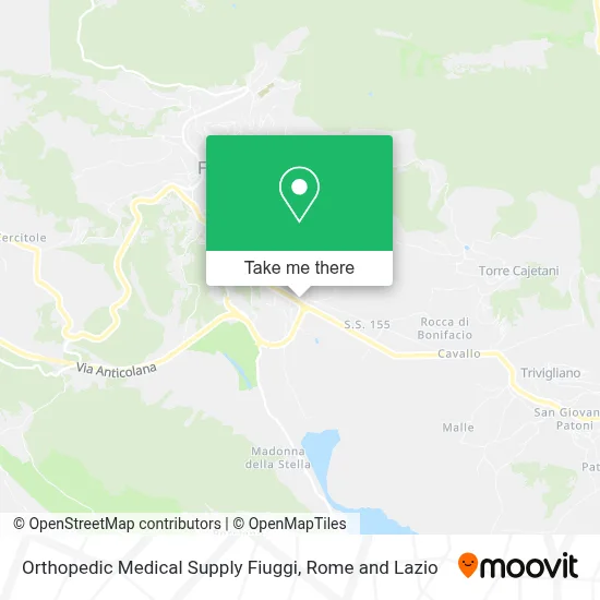 Orthopedic Medical Supply Fiuggi map
