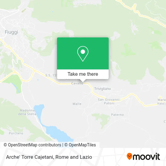 Arche' Torre Cajetani map