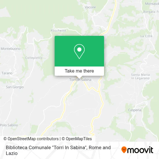 Biblioteca Comunale "Torri In Sabina" map