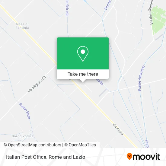 Italian Post Office map