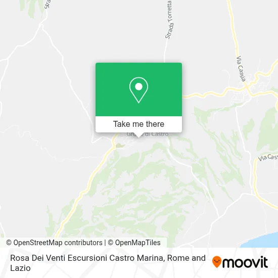 Rosa Dei Venti Escursioni Castro Marina map