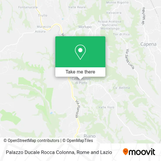 Palazzo Ducale Rocca Colonna map