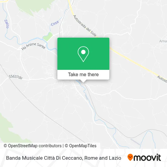Banda Musicale Città Di Ceccano map
