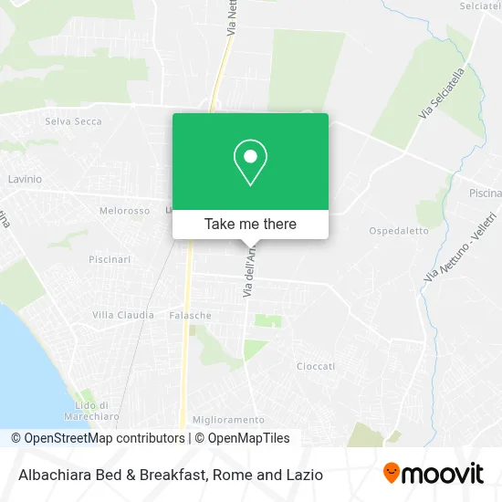 Albachiara Bed & Breakfast map