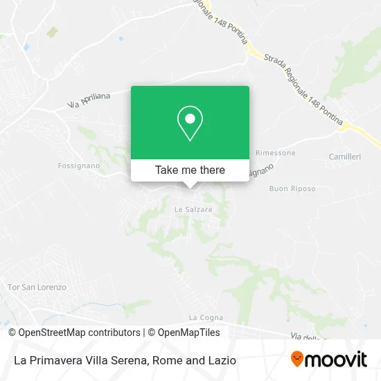 La Primavera Villa Serena map