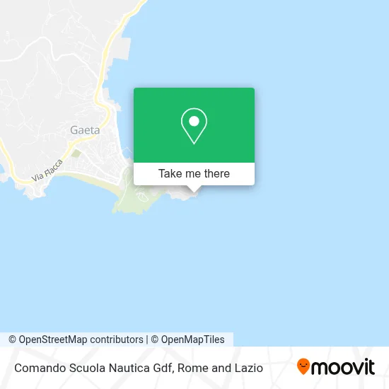 Comando Scuola Nautica Gdf map