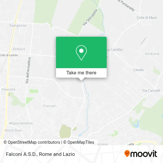 Falconi A.S.D. map