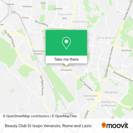 Beauty Club Di Isopo Venanzio map