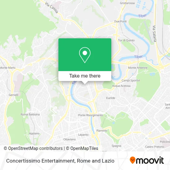 Concertissimo Entertainment map