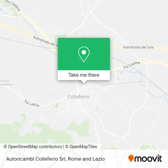 Autoricambi Colleferro Srl map