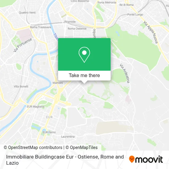 Immobiliare Buildingcase Eur - Ostiense map