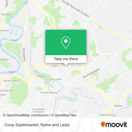 Coop Supermarket map
