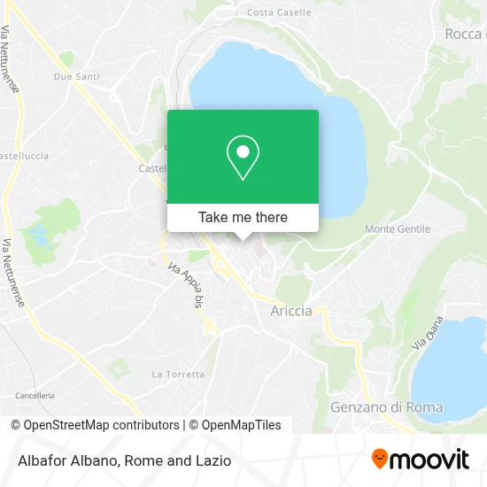 Albafor Albano map