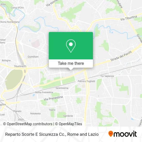 Reparto Scorte E Sicurezza Cc. map
