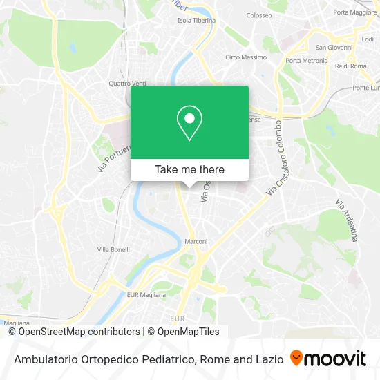 Ambulatorio Ortopedico Pediatrico map