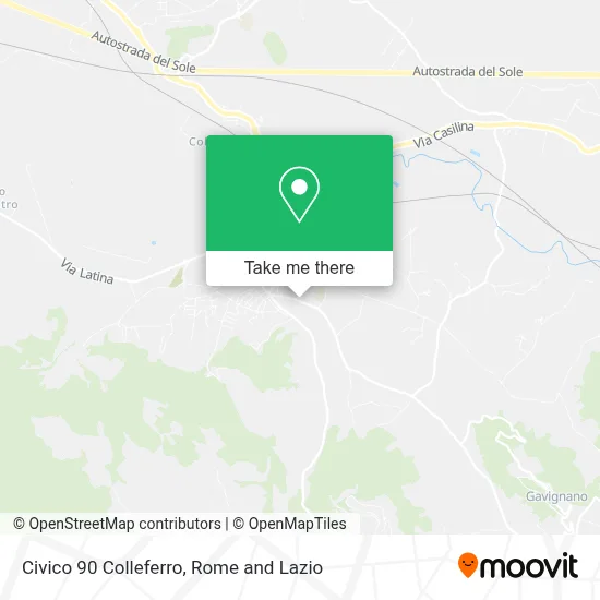 Civico 90 Colleferro map