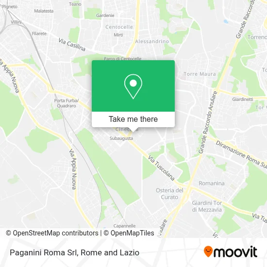 Paganini Roma Srl map