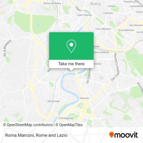 Roma Marconi map