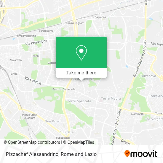 Pizzachef Alessandrino map