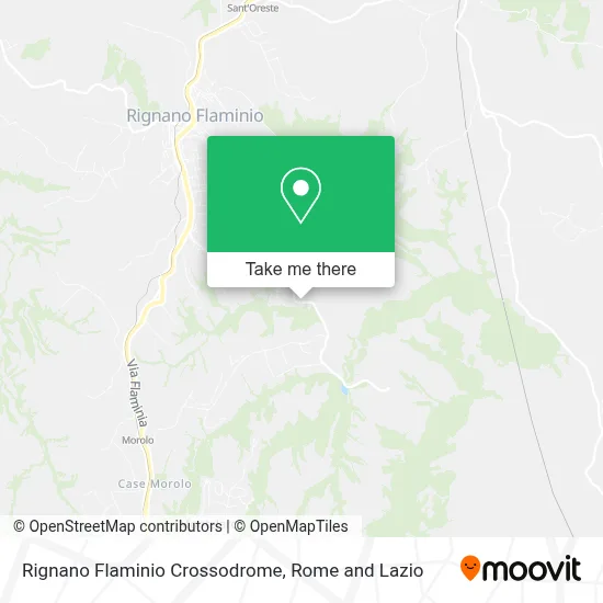 Rignano Flaminio Crossodrome map