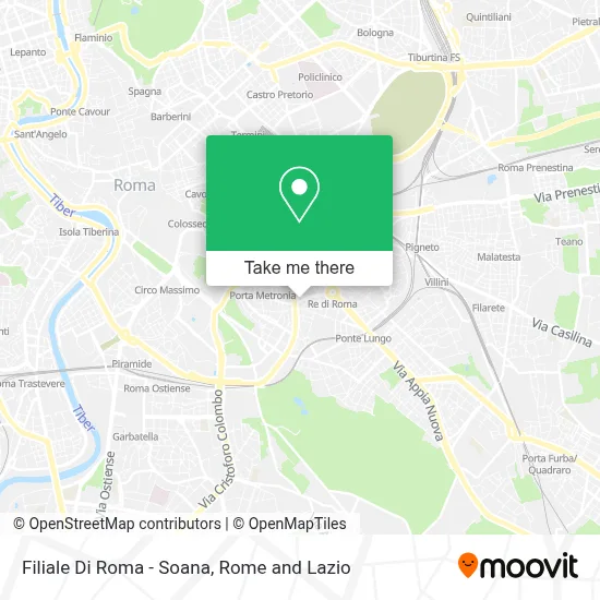 Filiale Di Roma - Soana map