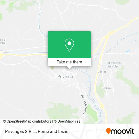Privengas S.R.L. map