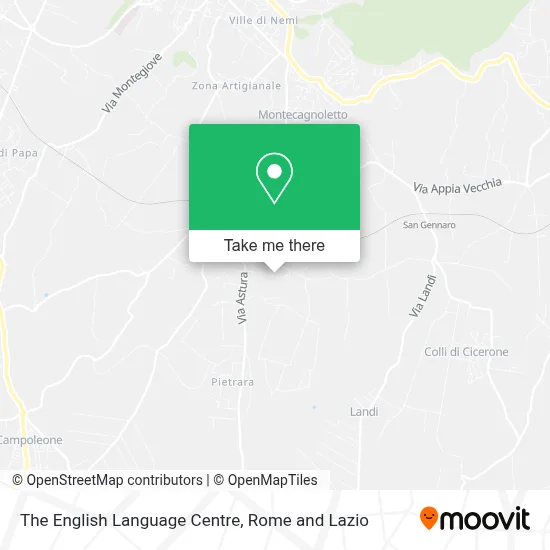The English Language Centre map