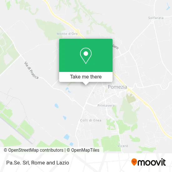 Pa.Se. Srl map