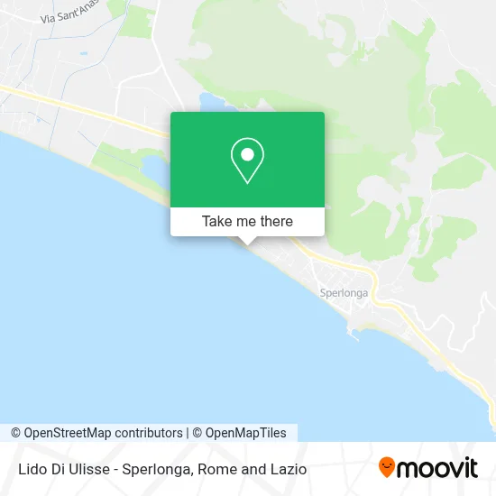 Lido Di Ulisse - Sperlonga map