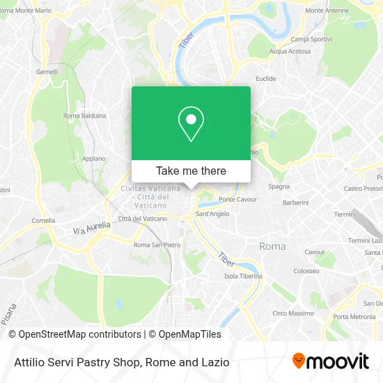 Attilio Servi Pastry Shop map
