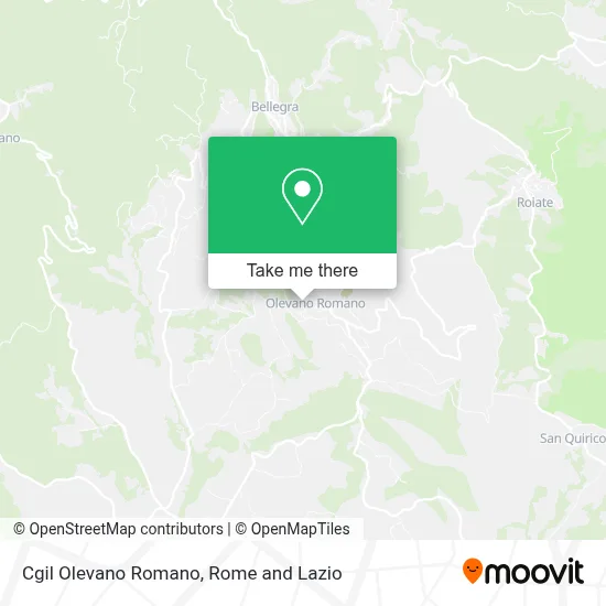 Cgil Olevano Romano map