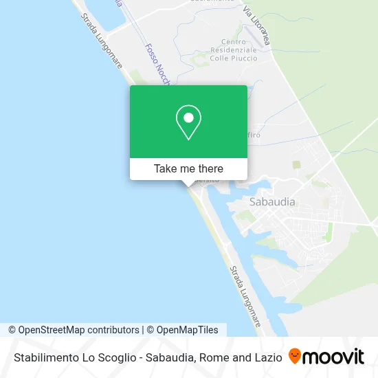 Stabilimento Lo Scoglio - Sabaudia map