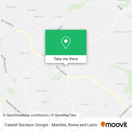 Cataldi Surveyor Giorgio - Marbles map