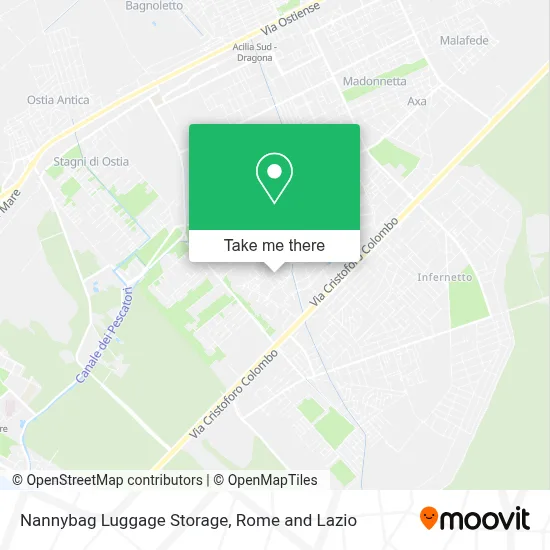 Nannybag Luggage Storage map