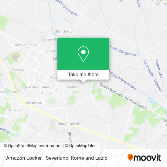 Amazon Locker - Severiano map