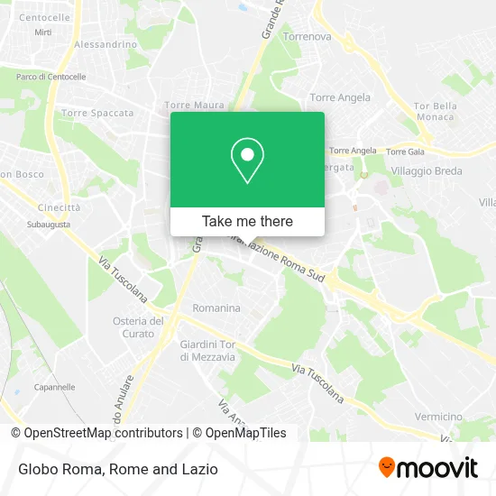 Globo Roma map
