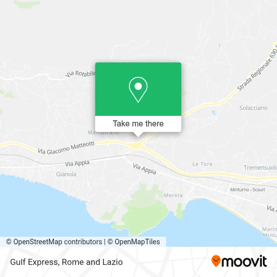 Gulf Express map