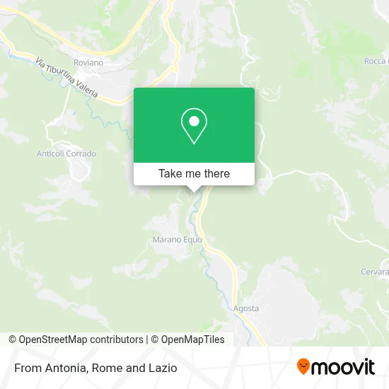 From Antonia map