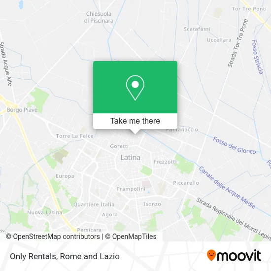 Only Rentals map